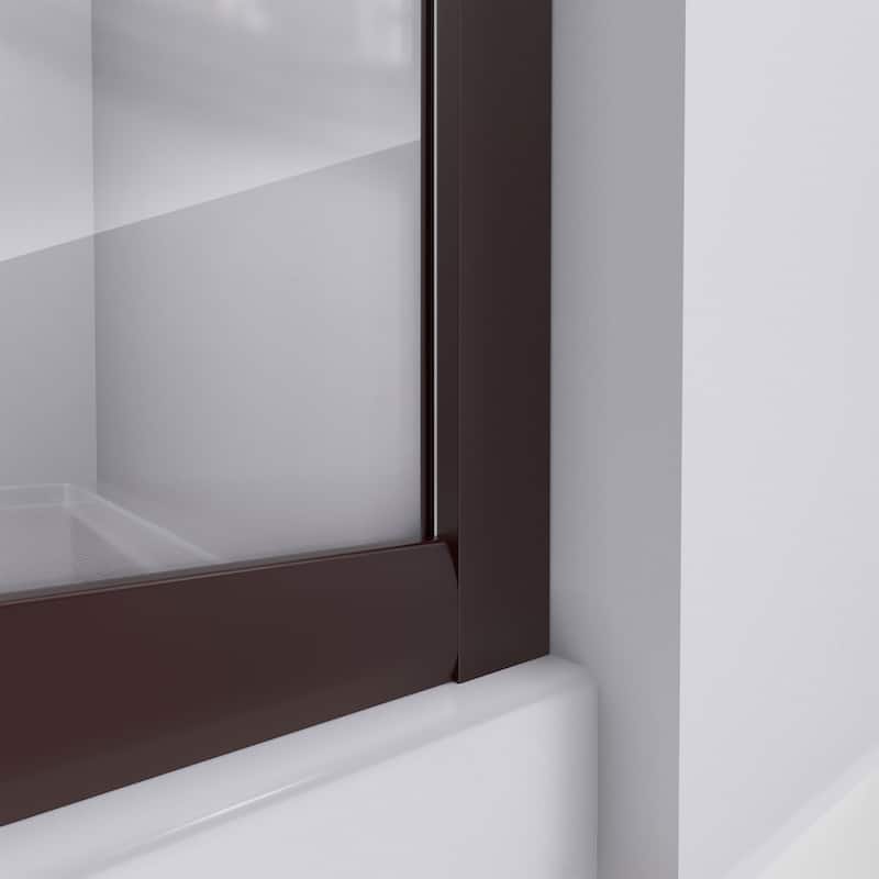 DreamLine Prime 33 in. x 33 in. x 76 3/4 in. H Shower Enclosure, Shower Base and Acrylic Backwall Kit