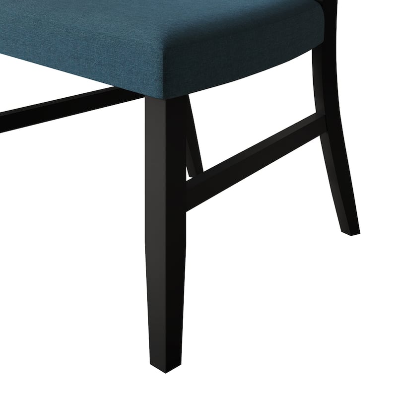 CraftPorch Contemporary 4-Piece Linen Wooden Dining Chair
