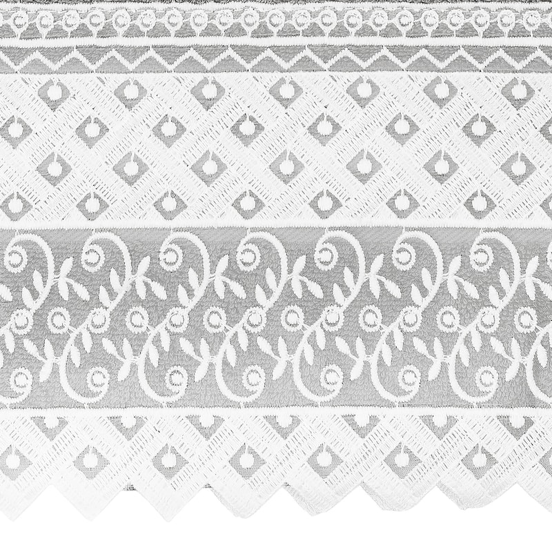 Authentic Hotel and Spa 100% Turkish Cotton Aiden 3PC White Lace Embellished Towel Set