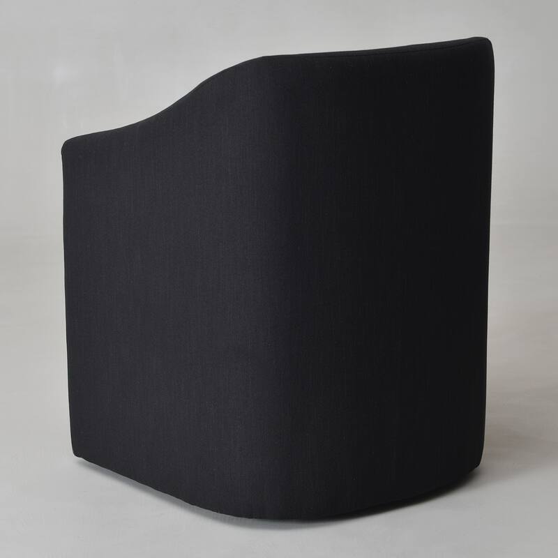 KINWELL 25" Performance Fabric Upholstered Rolling Dining Armchair