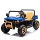preview thumbnail 81 of 118, Electric Ride-On Car for Kids with Shock Absorbers, LED Lights, and Bluetooth - 24V Battery, Ages 3-8 Blue