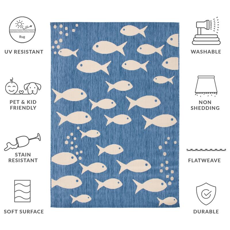 SAFAVIEH Courtyard Ragne Indoor/ Outdoor Waterproof Patio Backyard Rug