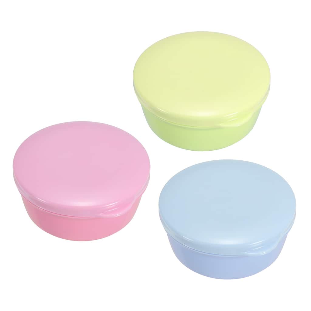 Travel Soap Container, 3 Pack Round Soap Holder Case