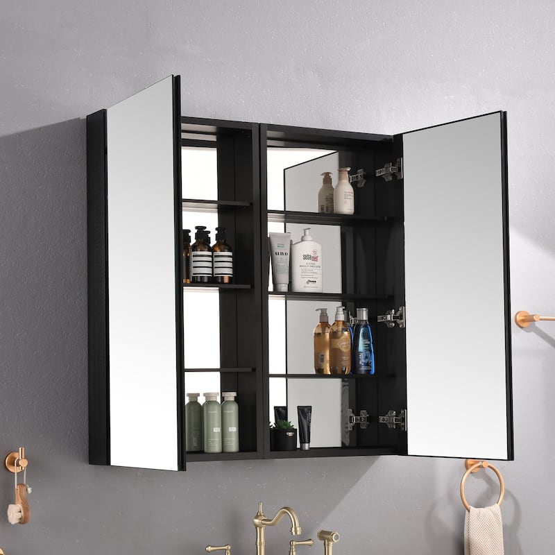 Bathroom Medicine Cabinet with Mirror - 36x36