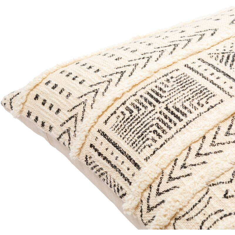 Agathe Graphic Block Print Global Throw Pillow