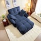 Option 1 Seater with Ottoman Blue