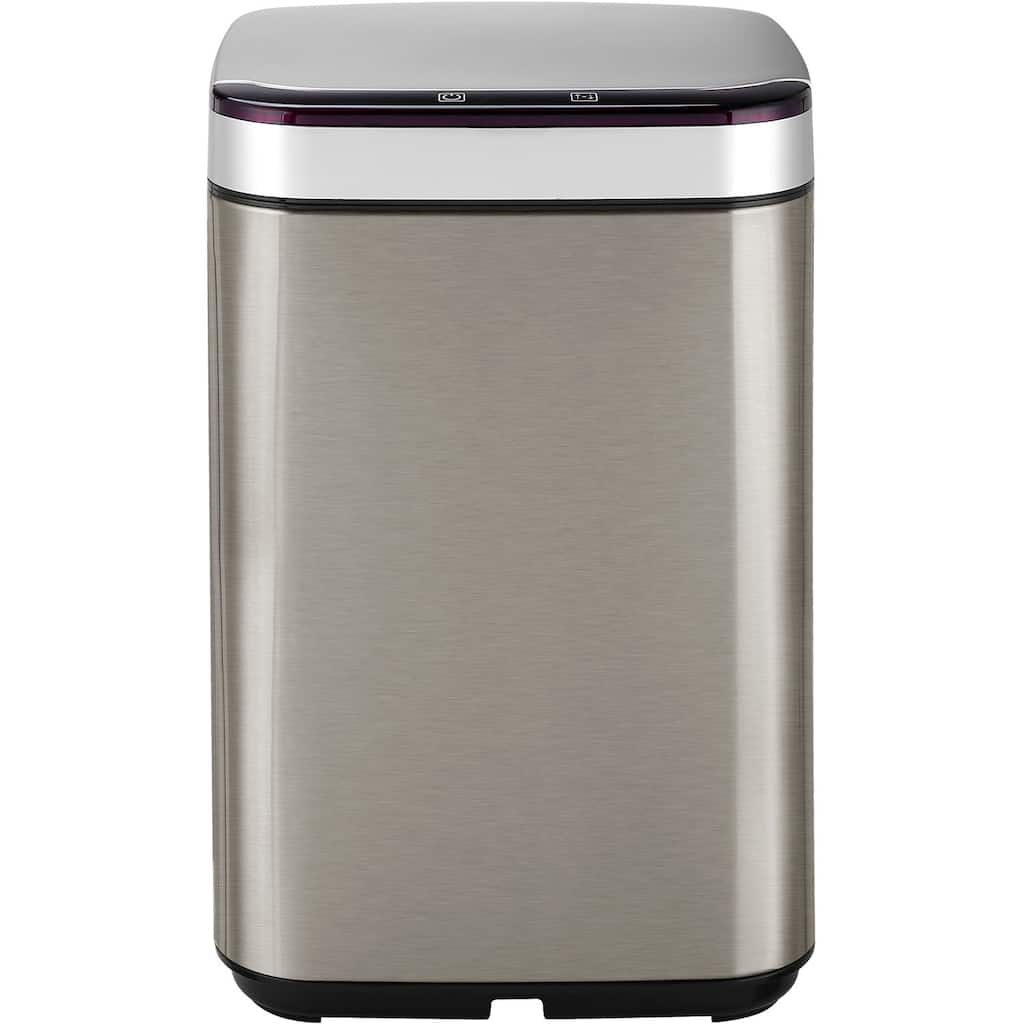 Hanover 10-Liter / 2.6-Gallon Trash Can with Sensor Lid and Carbon Odor Control in Stainless Steel
