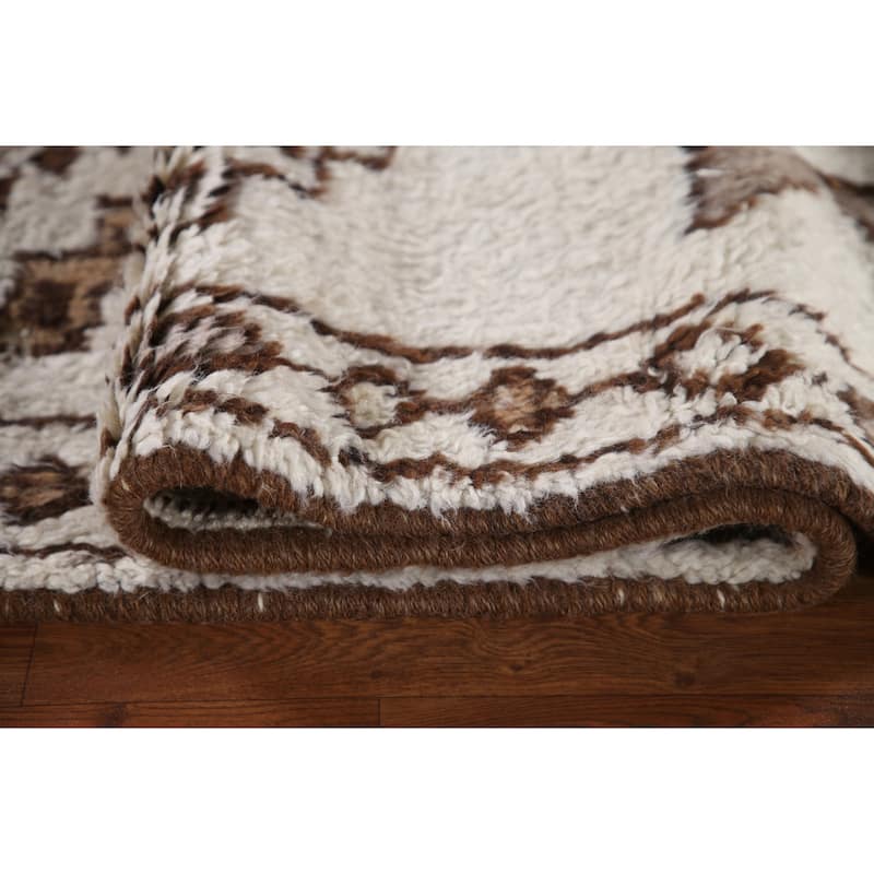 Beige Anatolian Oriental Runner Rug Hand-knotted Wool Carpet - 2'11"x 13'0"