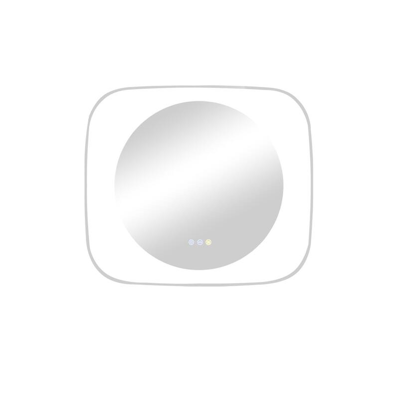 Creative Starlit Sky LED Bathroom Mirror Clear Glass - 32" x 28"