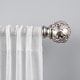 preview thumbnail 4 of 11, ATI Home Vine 1" Adjustable Curtain Rod and Finial Set 36" to 72" - Silver