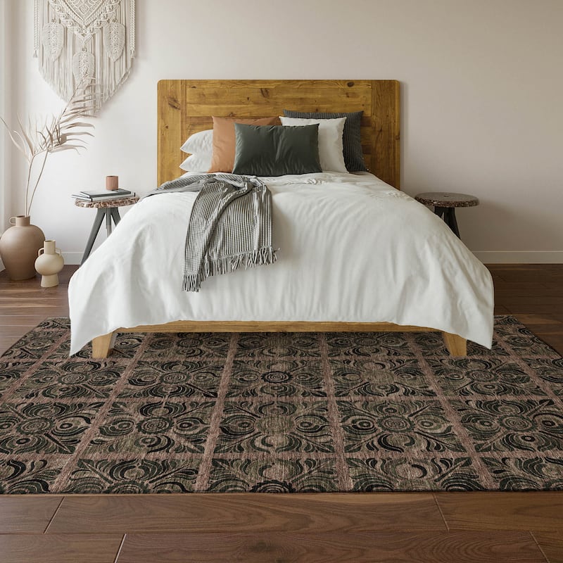 Premium Washable Super Soft Mosaic Panel Mayfield Rug