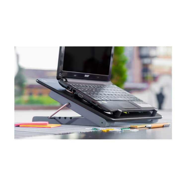 Black Adjustable Five Level Ergonomic Laptop Stand