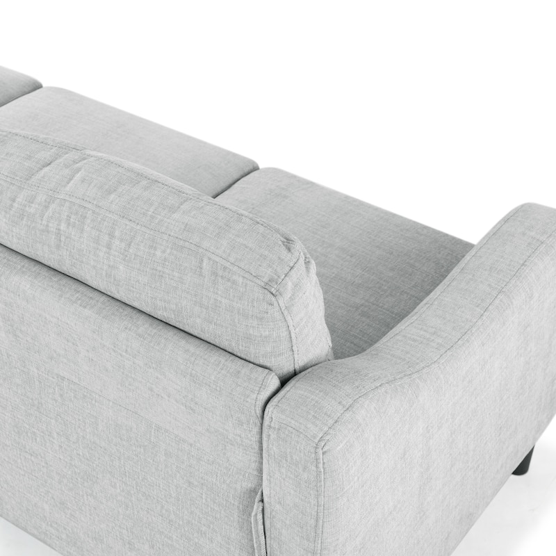 SAFAVIEH Couture Nathaniel Tufted Back 3 Seater Sofa - 77"W x 32"D x 34"H