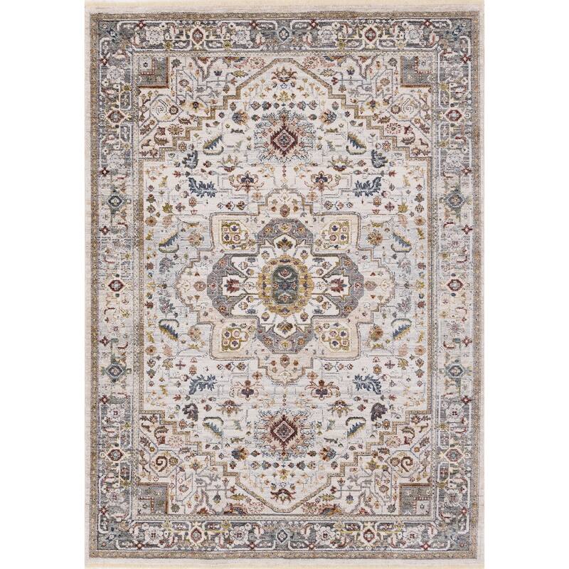 HomeRoots Medallion Modern Rectangle Area Rug - 8' X 10'