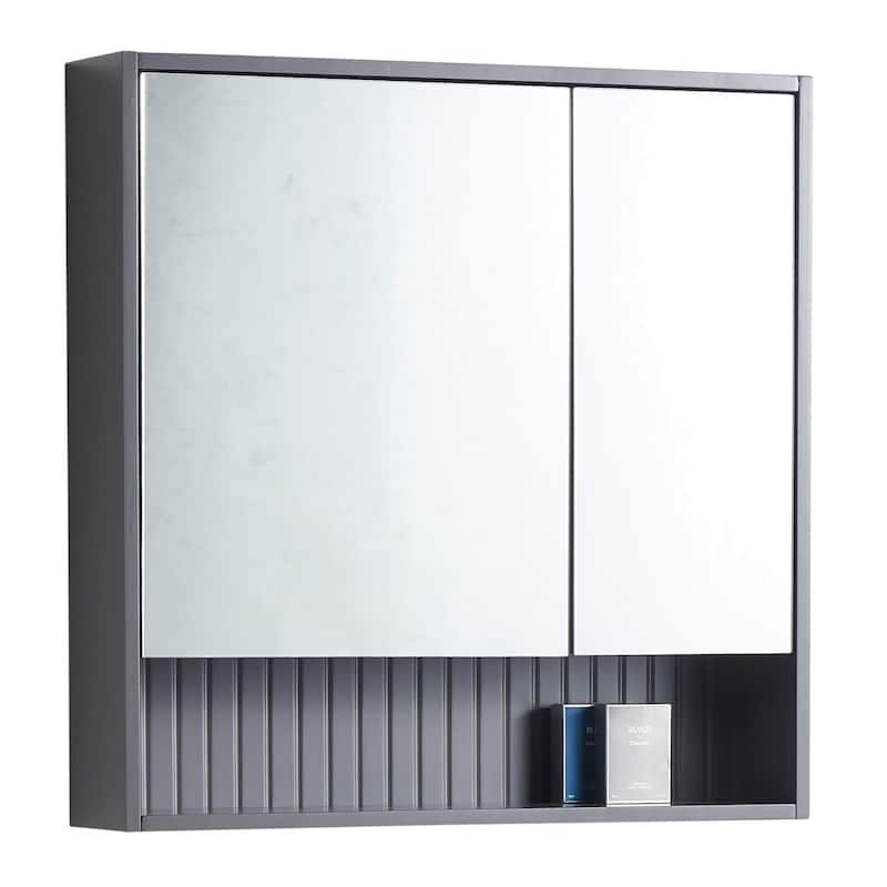 Venezian Medicine Cabinet - 28" - Rock Gray