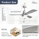 preview thumbnail 83 of 86, Sofucor 48/52 Inch Ceiling Fan with Light, Solid Wood Blades for Living Room, Bedroom,Smart Optional