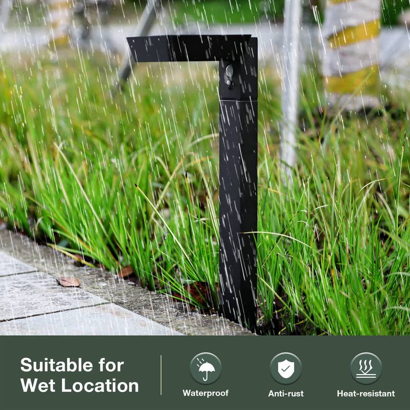 2-Pack Solar Outdoor Light Pathway Dusk to Dawn Garden Lighting 1985 - 1985-600-2B