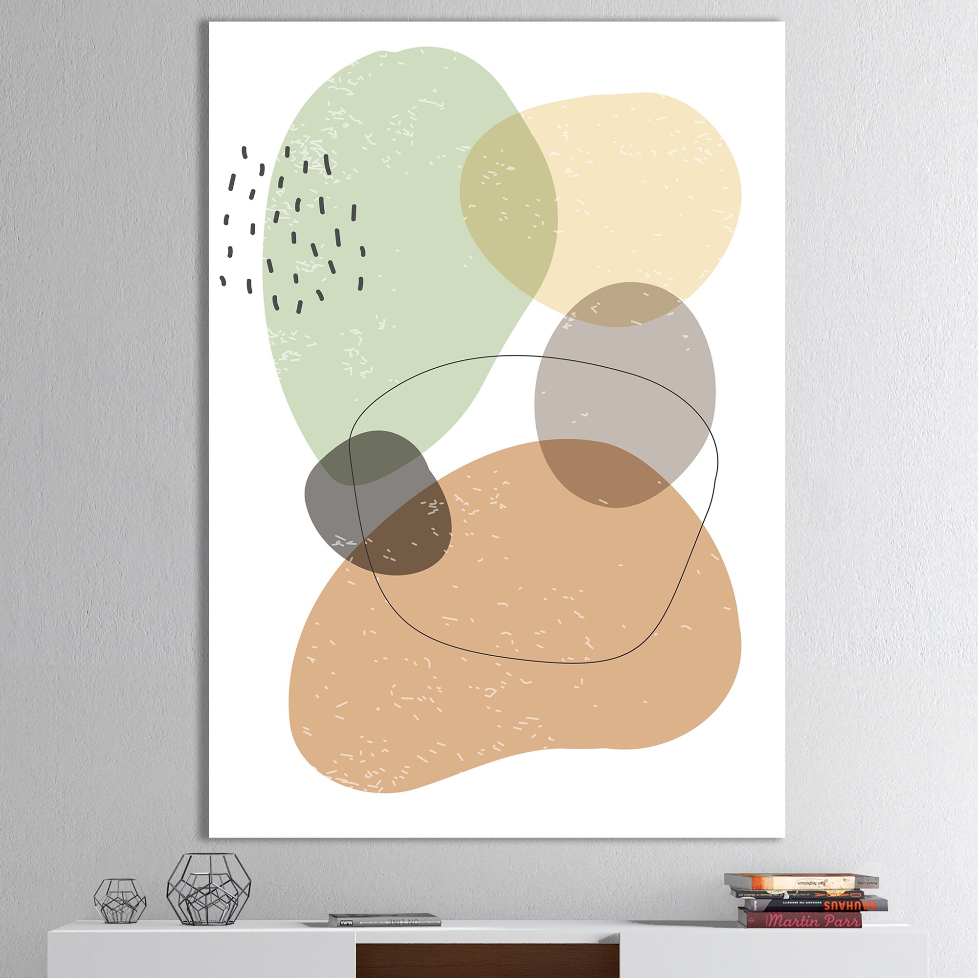 Designart Minimal Elementary Organic And Geometric Compostions XXXXXXX  Modern Canvas Wall Art Print - Bed Bath & Beyond - 32590282
