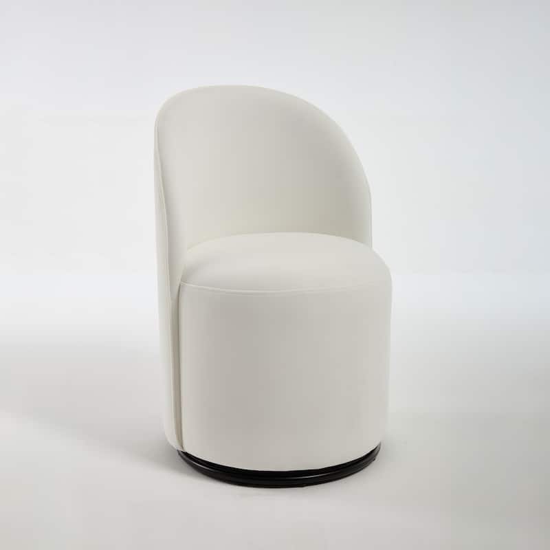 Upholstered Swivel Barrel Chair Dining Chair Side Chair