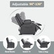 preview thumbnail 24 of 79, MCombo Big Kids Recliner Chair with Cup Holders , Velvet Fabric