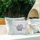 preview thumbnail 2 of 5, Stupell Patterned Elephant Nursery Printed Outdoor Throw Pillow Design by Jeff McKinley rep. Levison Designs