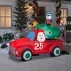 preview thumbnail 2 of 1, National Tree Company 8 ft. Inflatable Santa in Vintage Pickup Truck