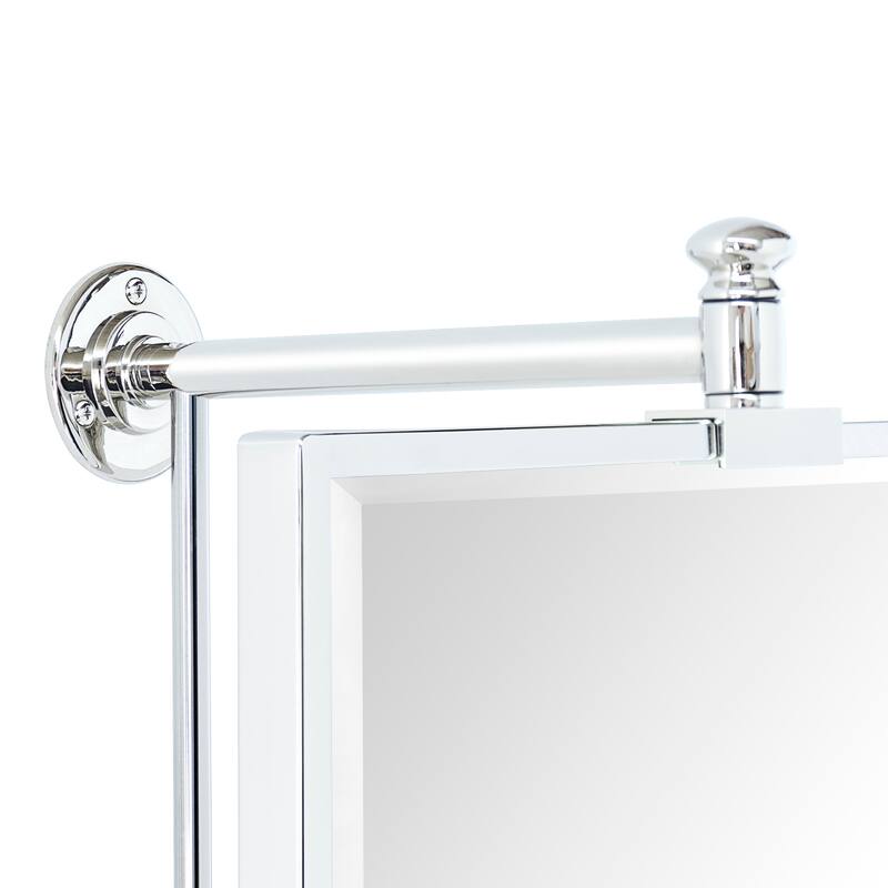 TEHOME Correon Pivot-N-View Rectangle Mirror for Window Bathroom Vanity - 14'' x 22''