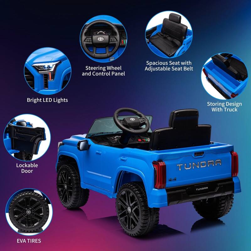 12V Licensed Toyota Ride on Car with Remote Control