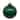 Vickerman 3" Clear Ball Christmas Ornament with Emerald Glitter Interior, 12 Pieces per bag