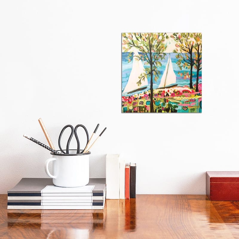 iCanvas "Nautical Whimsy IV" by Karen Fields Canvas Print - 12x12x1.5