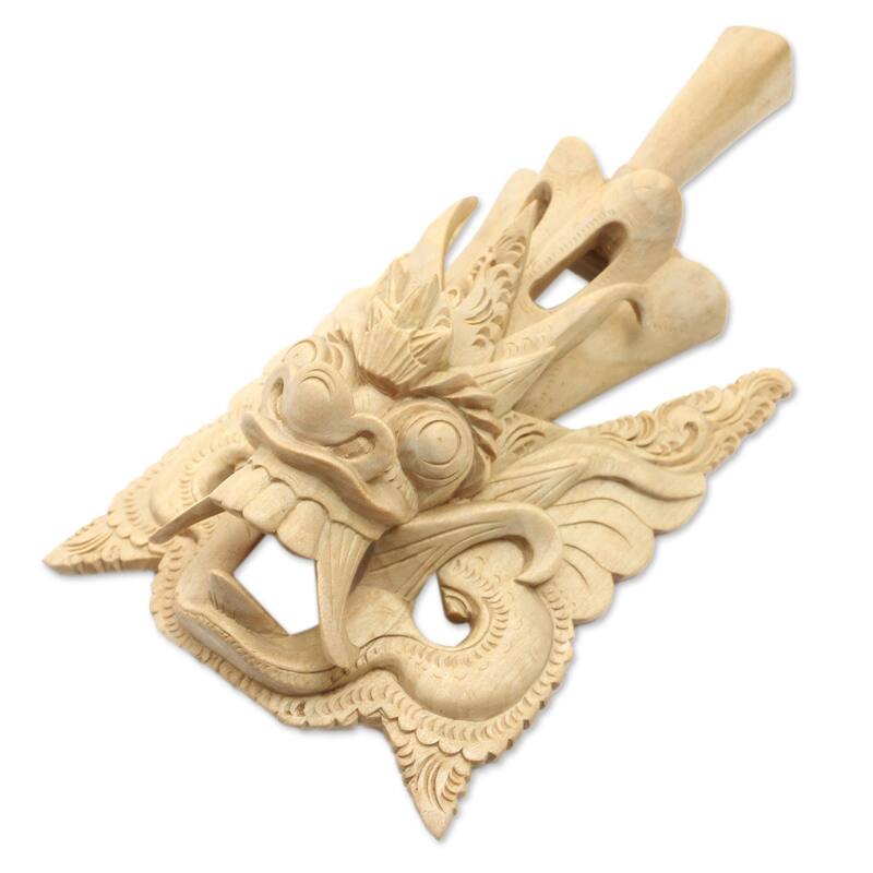 Novica Handmade King Bedaulu Wood Mask