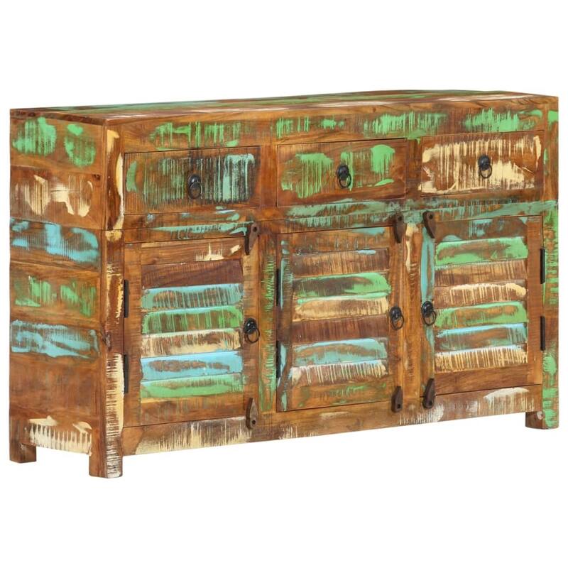 vidaXL Sideboard 43.3"x11.8"x25.6" Solid Wood Reclaimed - 43.3" x 11.8" x 25.6"