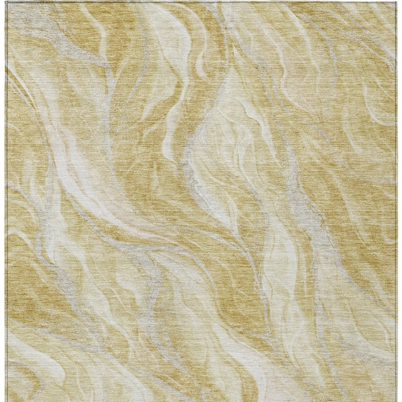 HomeRoots Abstract Transitional Rectangle Outdoor Rug