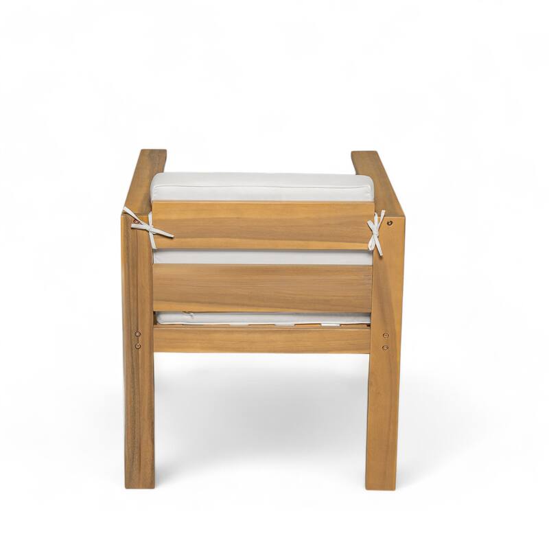 7-Piece Outdoor Furniture Set, Patio Table and Chairs Set with Removable Cushions, Rectangle Table and 6 Chairs
