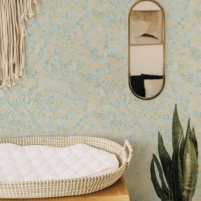 Tempaper Brushstroke Garden Peel and Stick Wallpaper