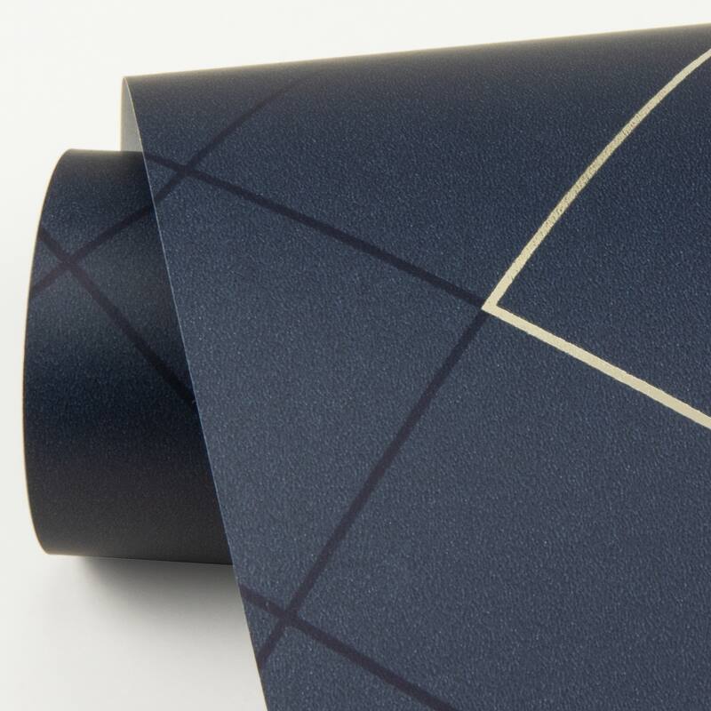 Scott Living Ballard Indigo Geometric Wallpaper