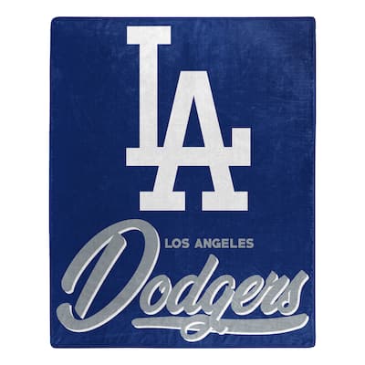 MLB Los Angeles Dodgers Signature Raschel Throw Blanket