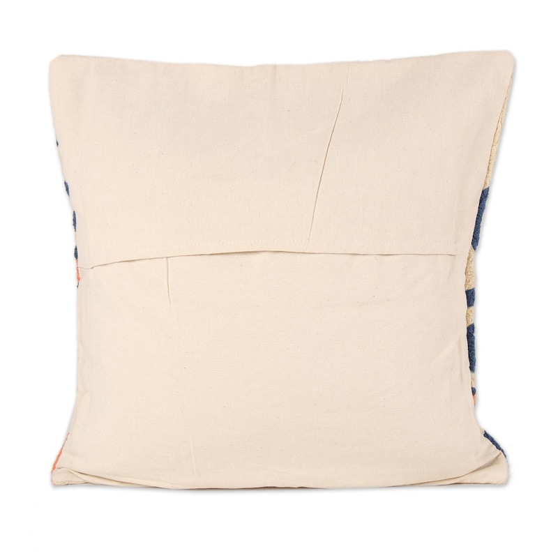 Novica Handmade Swirling Tree Embroidered Cotton Cushion Covers (Pair)