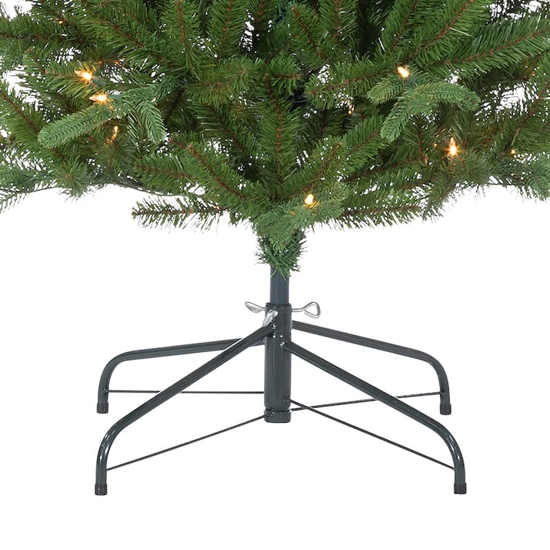 7.5 ft. Pre Lit Clear UL Natural Cut Narrow Dover Pine