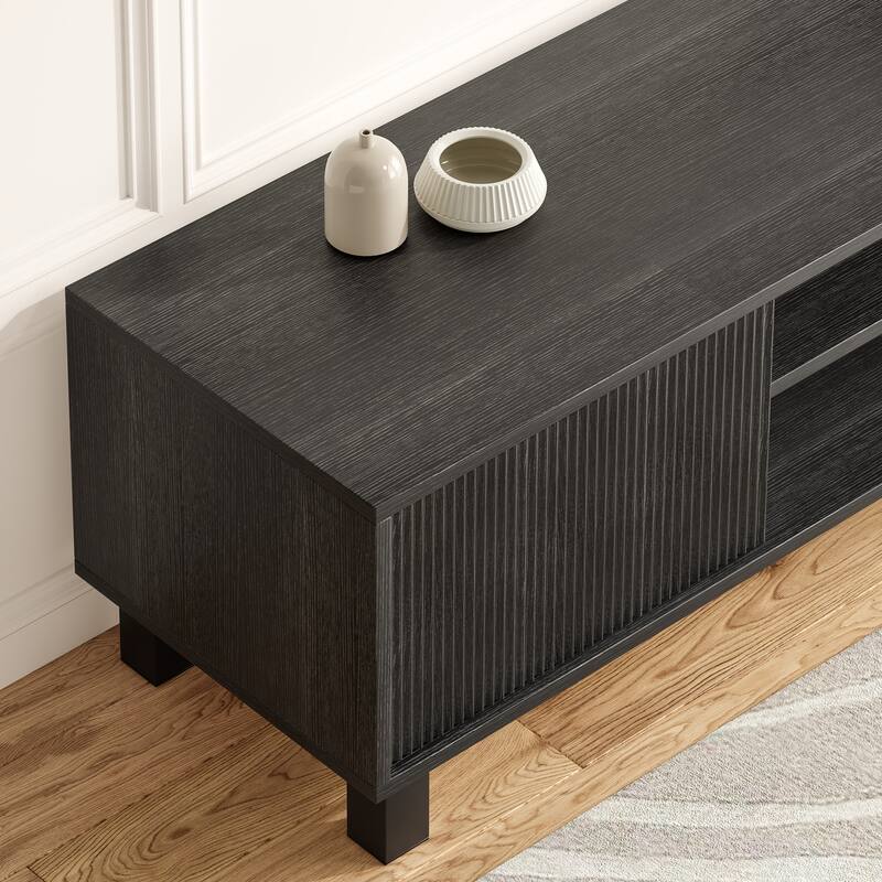 Mid-Century Modern 63" TV Stand Media Console Table Entertainment Center for Living Room