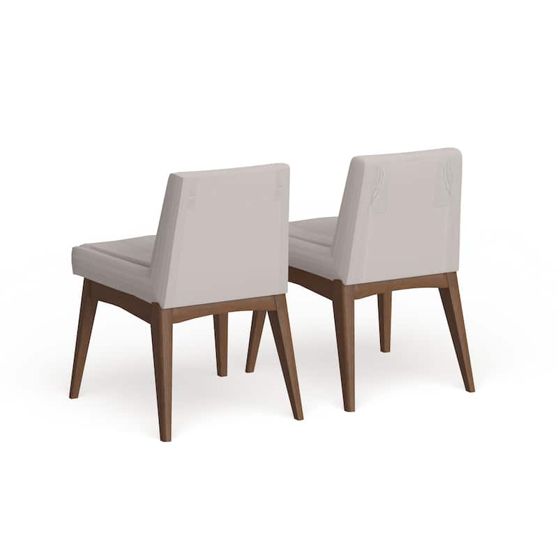 Carson Carrington Lillestrom Mid-Century Fabric Dining Side Chair 2-Piece Set