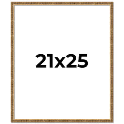 21x25 Frame Gold Solid Wood Picture Frame - Complete Modern Photo