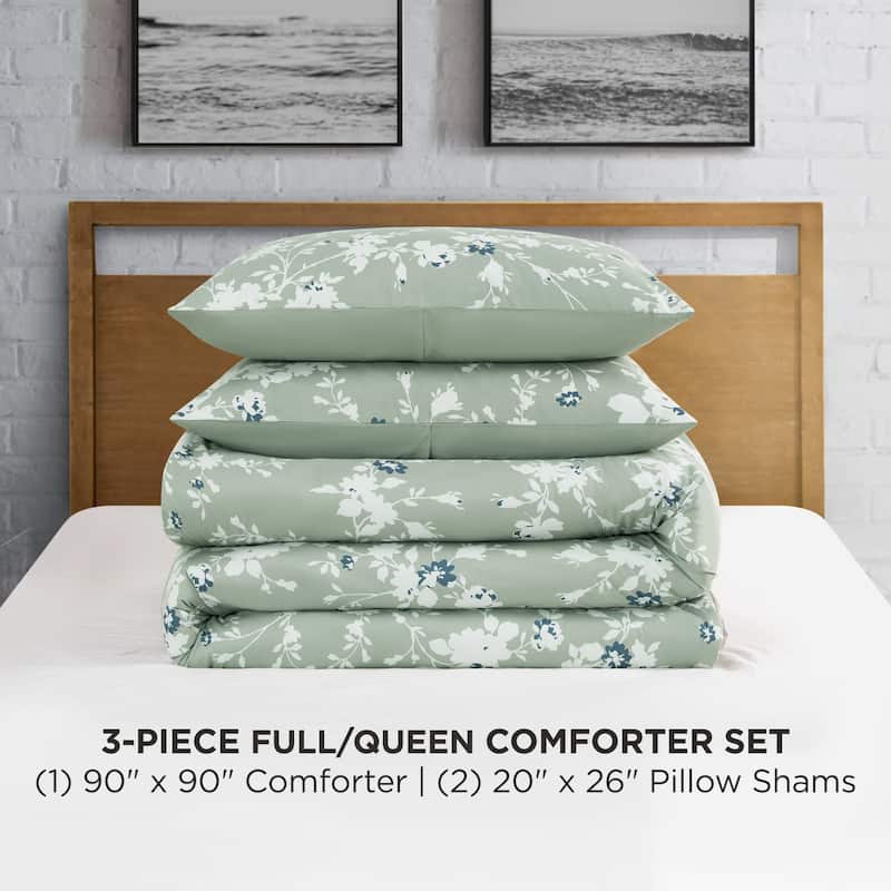 Lucky Brand Fianna Reversible Floral Luxury Comforter Bedding Set