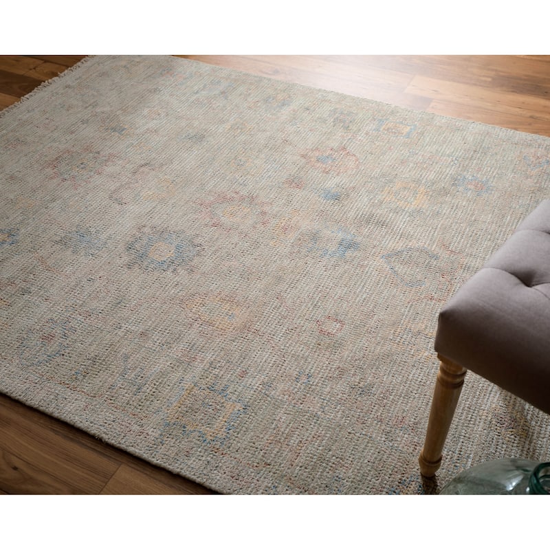 Grand Bazaar Ramey Hand Woven Floral & Botanical Transitional Area Rug