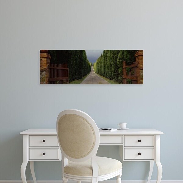 Easy Art Prints Panoramic Images's 'Road, Tuscany, Italy,' Premium Canvas Art