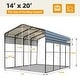 preview thumbnail 79 of 81, Heavy-Duty Metal Carport with Upgraded Galvanized Steel Roof – Ideal Shelter for Cars, Boats, and Tractors