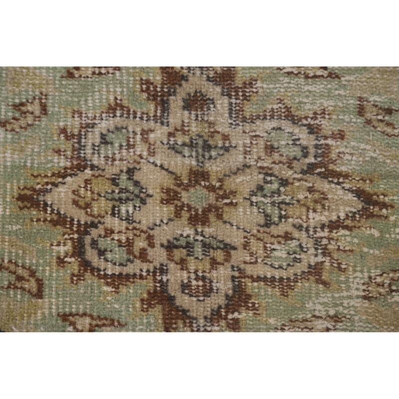 Distressed Anatolian Turkish Vintage Area Rug Handmade Wool Carpet - 5'1"x 8'6"
