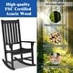 preview thumbnail 21 of 30, Gymax Wooden Rocking Chair Porch Rocker High Back Garden Seat For - See Details