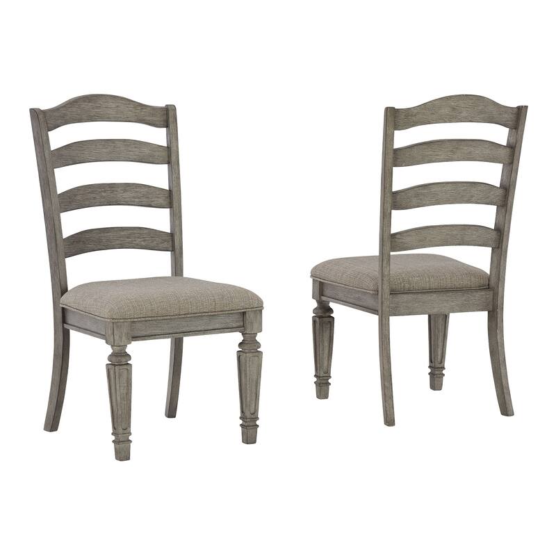 Ashley Furniture Lodenbay Antique Gray Dining Upholstered Side Chair
