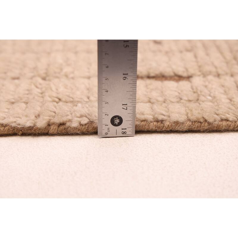 ECARPETGALLERY Hand-knotted Tangier Tan Wool Rug - 5'0 x 7'11